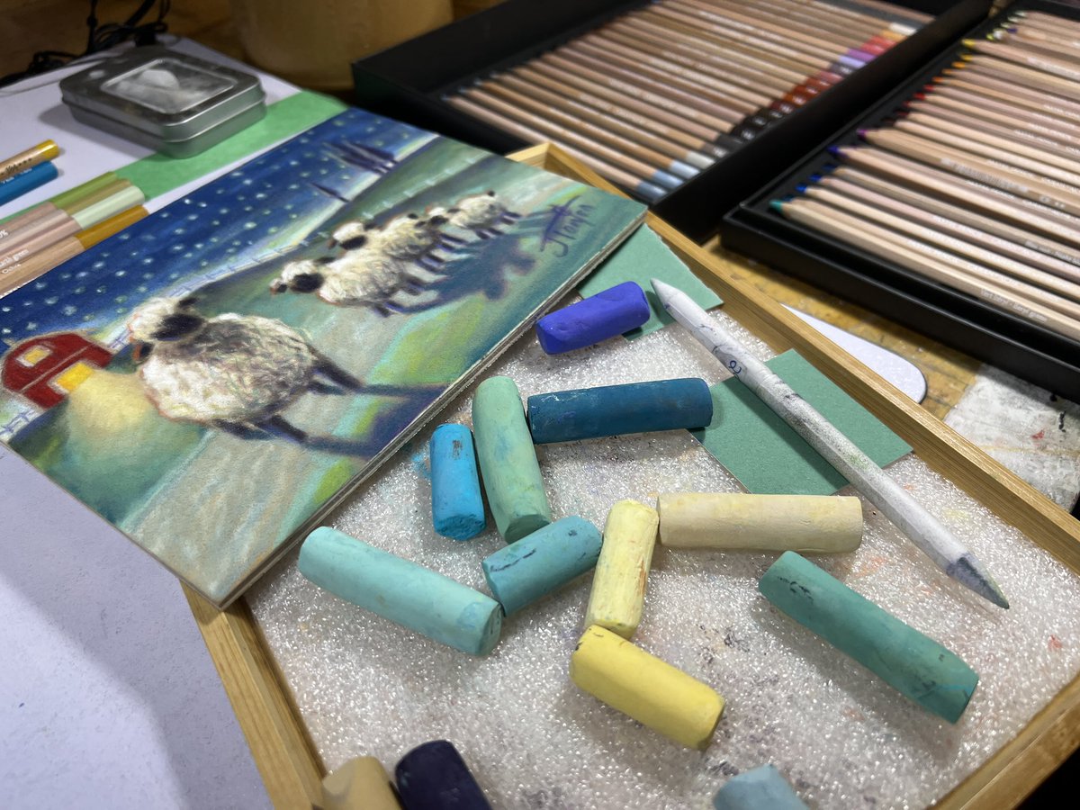 Playing with pastels. #softpastel #wildwoolies