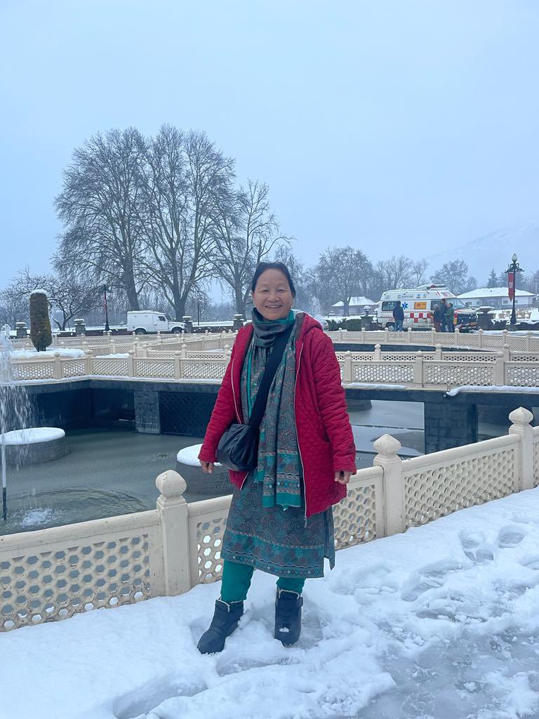 KimHaokipINC's tweet photo. Still remembering the beauty of Kashmir ❤️ #BharatJodoYatra https://t.co/5ujWfoY4nU