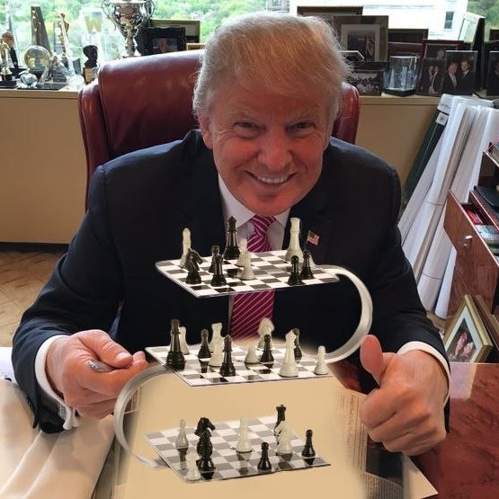 LevonFisch's tweet photo. Trump now mentioning 4 dimensional chess. 
Anons know what he's talking about. 
He's employing tactics from the Art of War. 
It's win or bust in the worldwide game against the globalist cabal and Patriots are 5 steps ahead. 

#levonfisch #chess #news #Trump #DonaldTrump https://t.co/YxObWHtoRN