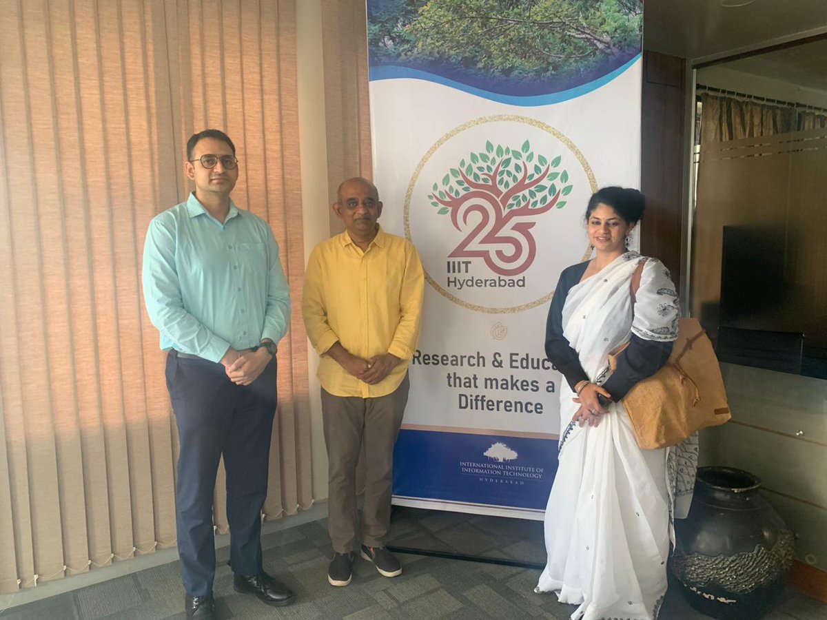 RadhikaTrikha's tweet photo. It was wonderful interacting with #VeeraPrakashY @iiit_hyderabad, established under #PublicPrivatePartnership #PPP mode, to learn about models adopted for #technologylicensing and #knowledgetransition to #startups
@DSTCPRIISc @pu_cprdst @TheFLCTD @NiteshksNitesh @kajalmonika123 https://t.co/d9AM2eBxdh