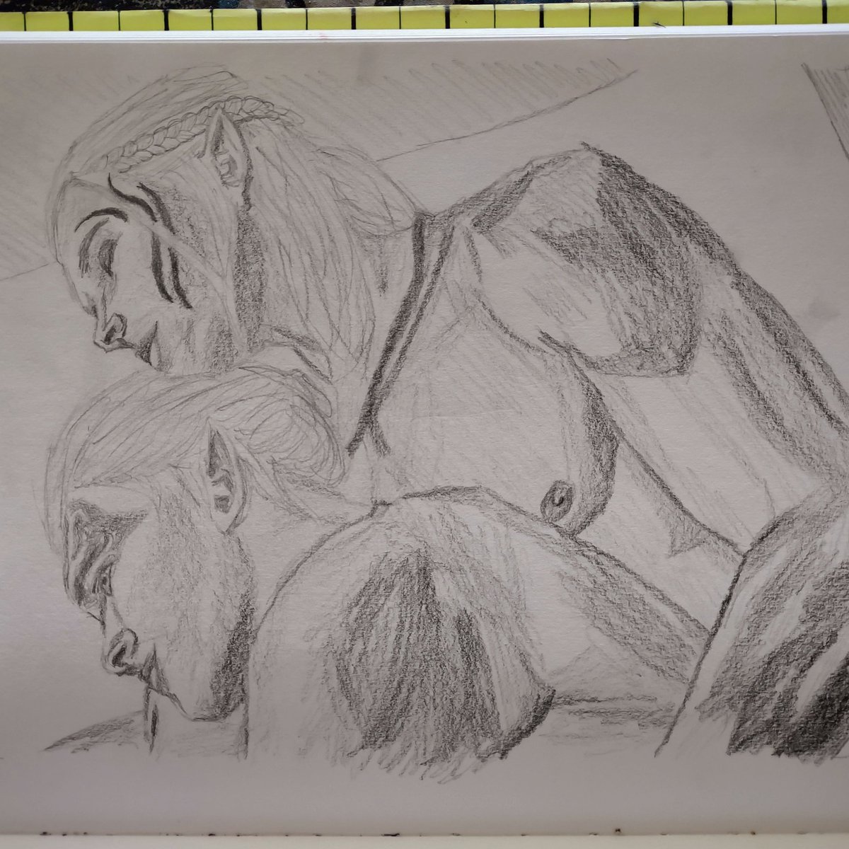 fragilexbroken's tweet photo. I basically got back into art so I could #hyperfixate harder. Have some #DragonAgeOrigins #Pencildrawing #DragonAgeArt #AutDHDArtist https://t.co/eqvE8Wp7Jg