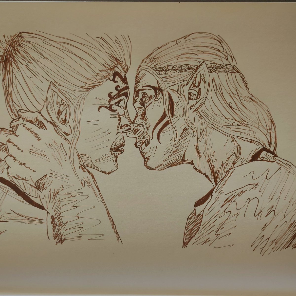 fragilexbroken's tweet photo. I basically got back into art so I could #hyperfixate harder. Have some #DragonAgeOrigins #Pencildrawing #DragonAgeArt #AutDHDArtist https://t.co/eqvE8Wp7Jg