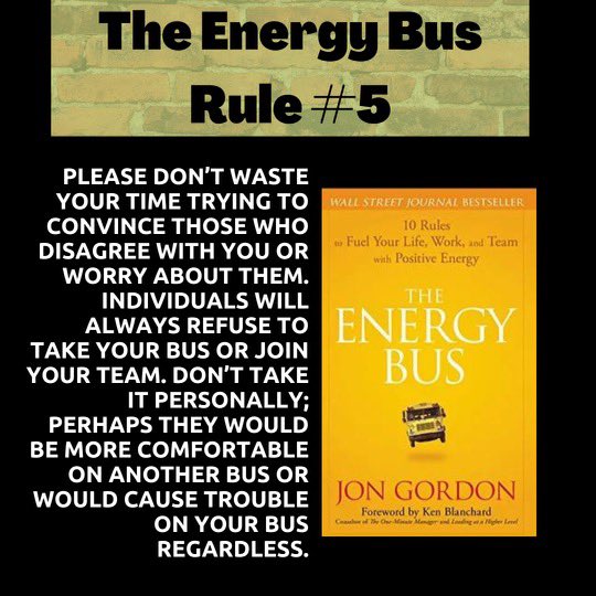 EnergyBusSchools on Twitter "The Energy Bus Rule 5! Let’s go! 🎉