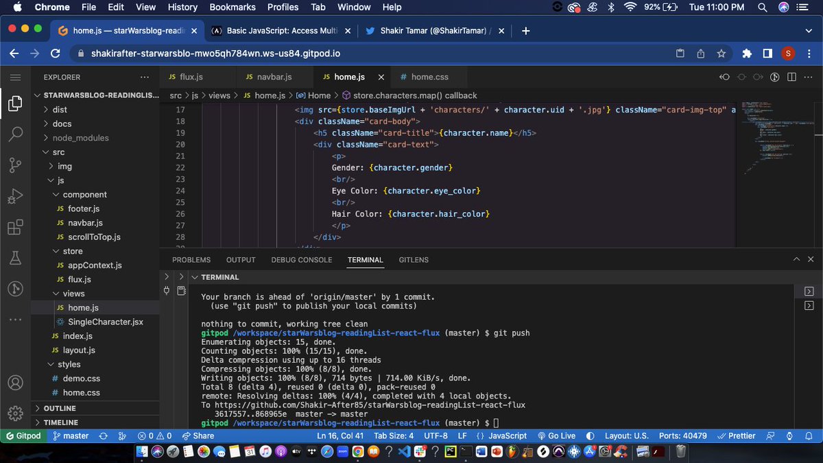 ShakirTamar's tweet photo. Day 14 of #100DaysOfCode 
Did some troubleshooting with a project I'm working on.  The code isn't fetching specific characteristics from the API I'm using, still working on figuring out why
#LearnToCode #SoftwareDeveloper #TheMarathonContinues #keeplearning https://t.co/z9cmM0SoW6