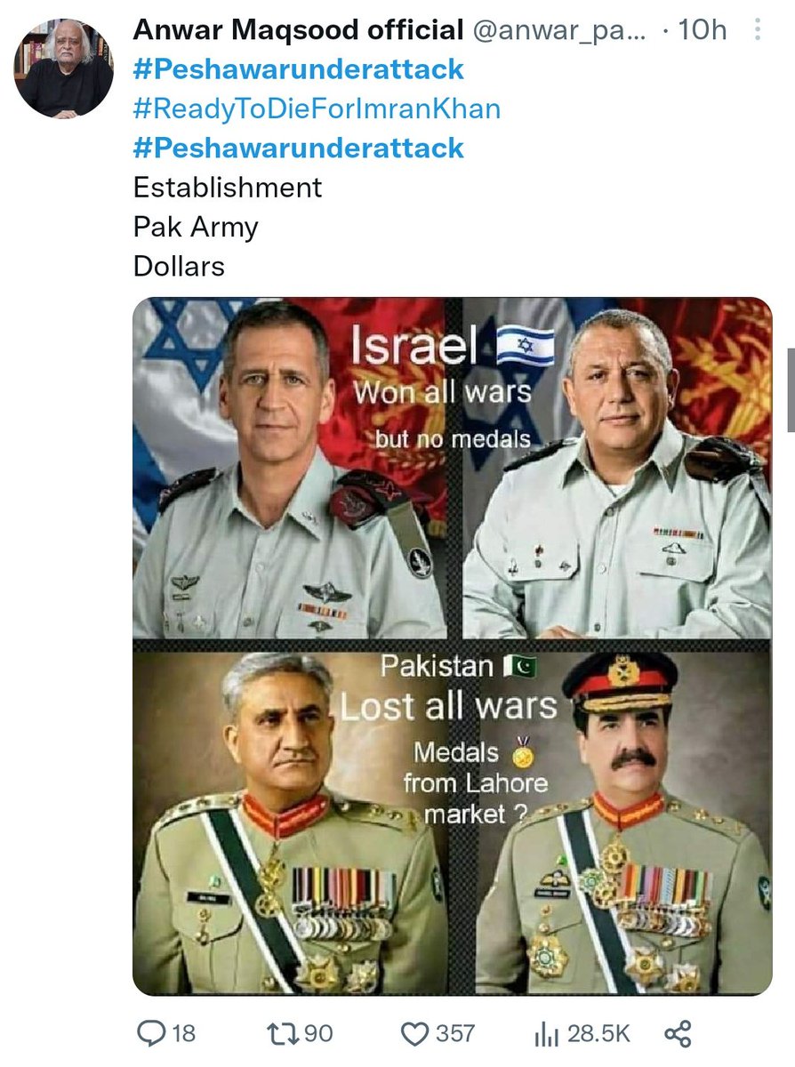 Sundaytimes77's tweet photo. #PakistanFailedState
#PakistanArmy 
When soldiers forget there work and start chasing the power of politics . https://t.co/QW3mGngpxI