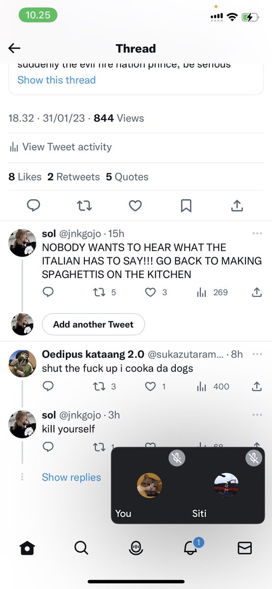 jnkgojo's tweet photo. you telling an asian person that they eat dog is racism so yes i'm mad

and i wouldn't tell you to that if you weren't being racist and sinophobic to me? 

nowhere in my qrts i mentioned you nor be racist to OP but you decided to reply to me with a racist and sinophobic remark https://t.co/l3gQet32Sz