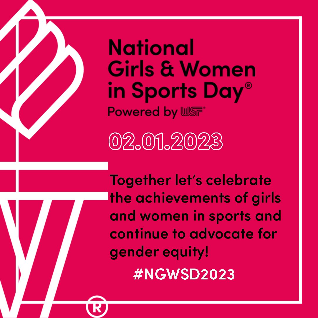 Happy National Girls &amp; Women in Sports Day® (NGWSD™)! This #NGWSD2023, we're excited to be back in D.C. to celebrate girls &amp; women in sport &amp; advocate to protect &amp; build upon #TitleIX so future generations understand their rights to equal access &amp; opportunity.We're not done yet!