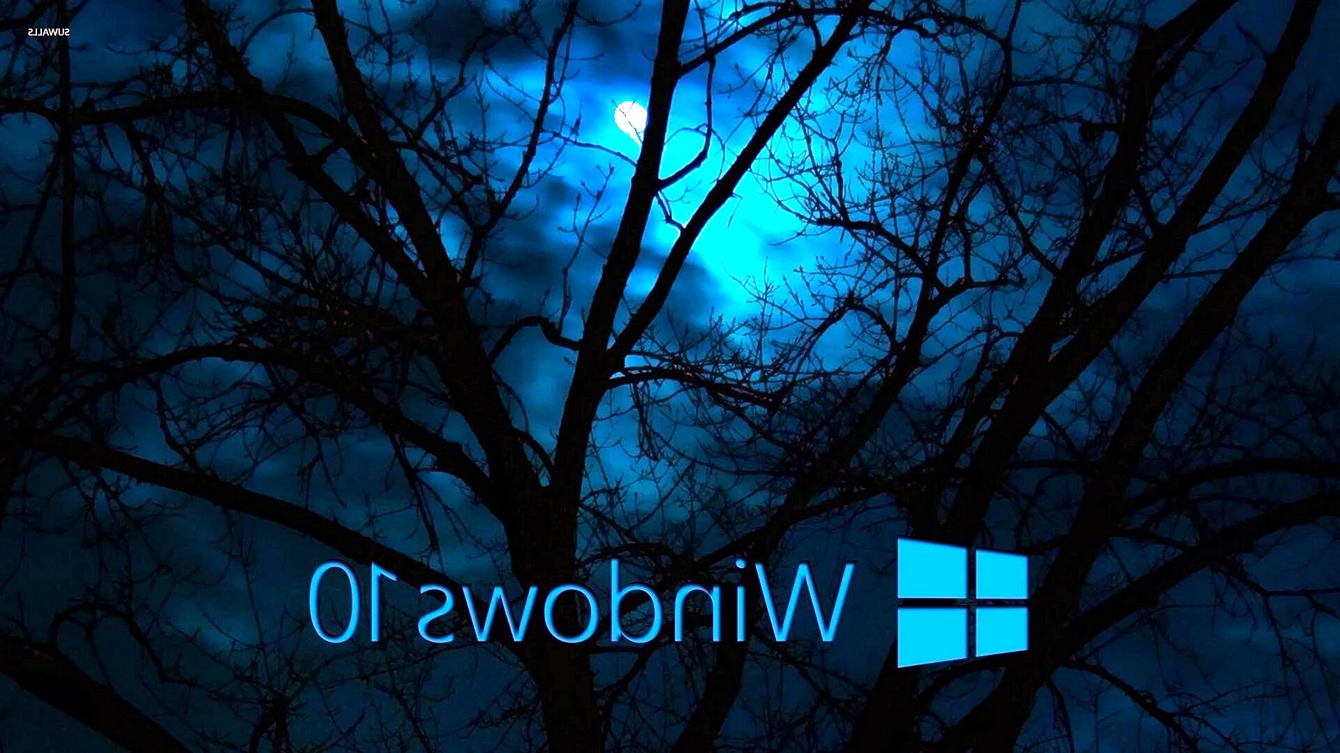 Тёмный фон для рабочего стола Windows 10