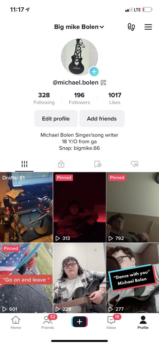 I would appreciate it if y’all could go show the TikTok some love 🙏