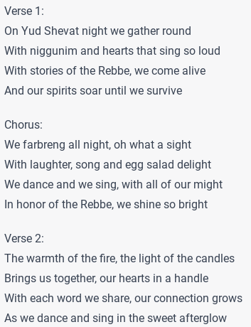 rdg770's tweet photo. write a chabad camp song based on such a farbrengen: https://t.co/qFbg7Bboq8