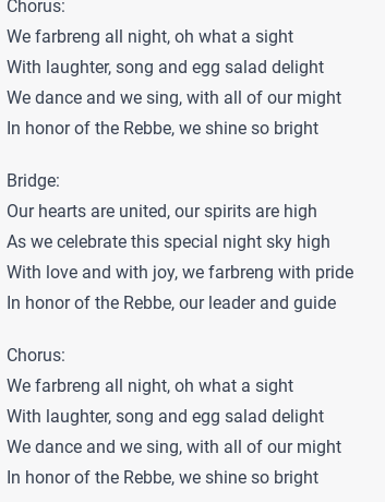 rdg770's tweet photo. write a chabad camp song based on such a farbrengen: https://t.co/qFbg7Bboq8