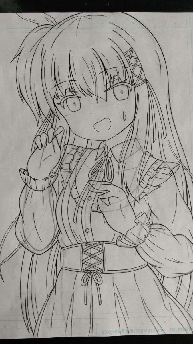 線画で力尽きたてござる 