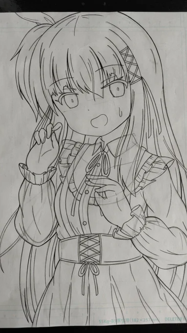 線画で力尽きたてござる 