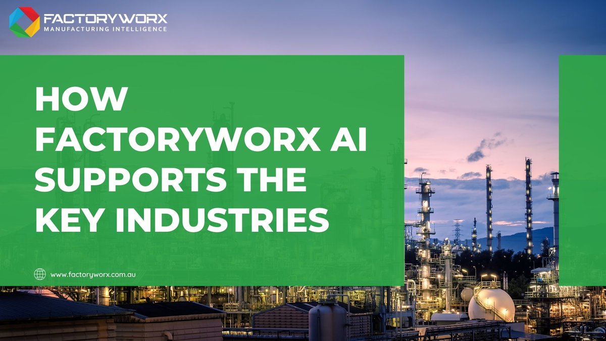 factory_worx's tweet photo. How #FactoryWorxAI Supports the Key Industries: #Manufacturing #Construction #Mining #Logistics #Distribution | Set to disrupt numerous industries in the future https://t.co/cUGYUN9NCo
#IndustrialAI #industryrevolution #FactoryWorx #ArtificialIntelligence #AIsolution https://t.co/rpUCRfeS0X