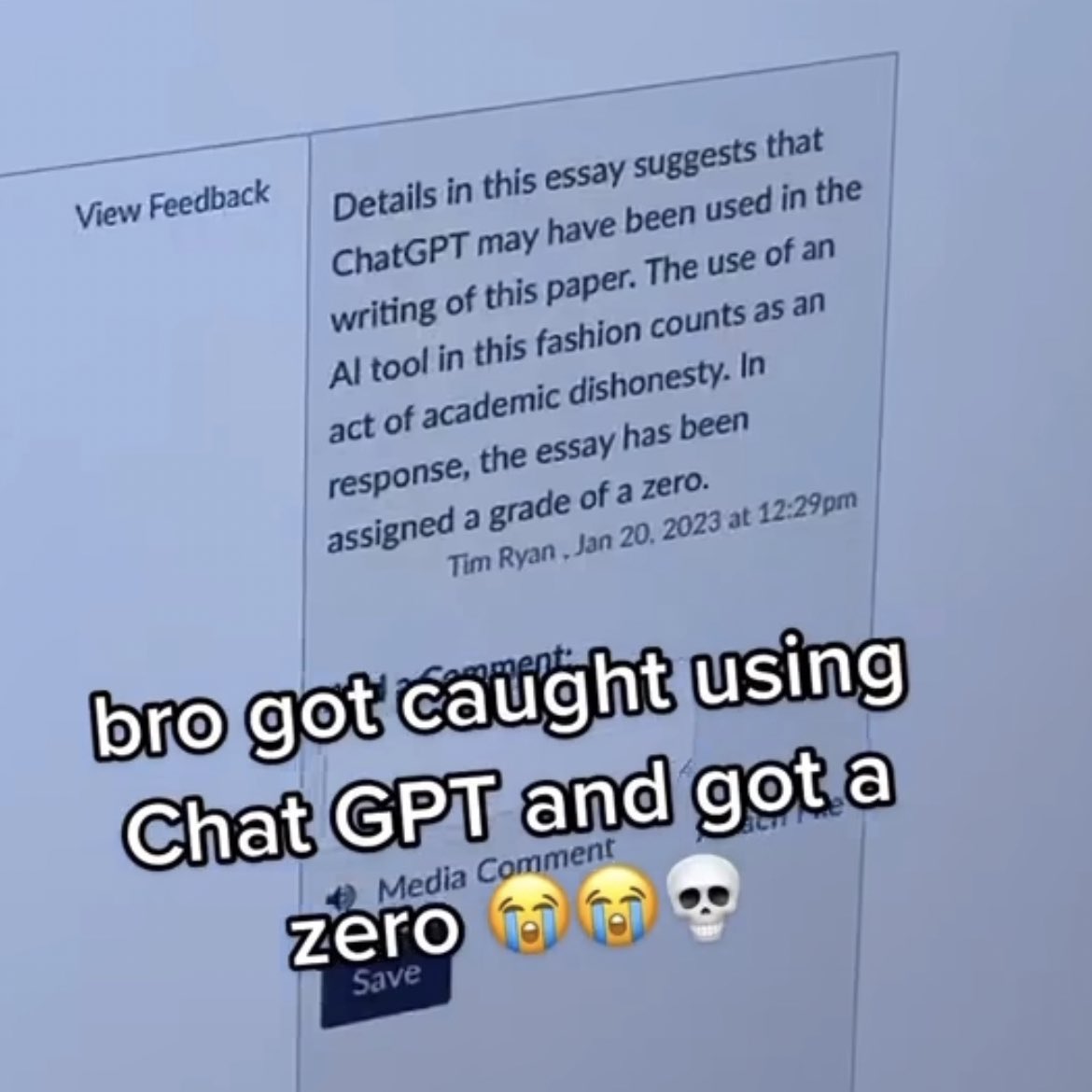 RIP using ChatGPT to do your homework.

December 2022 - December 2022.