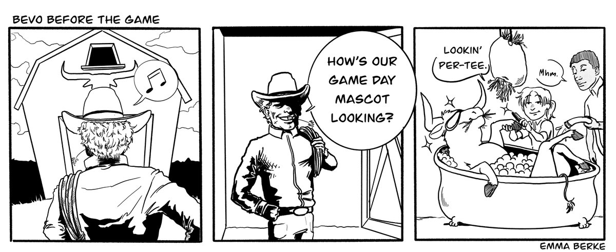 Bevo Before the Game by Emma Berke