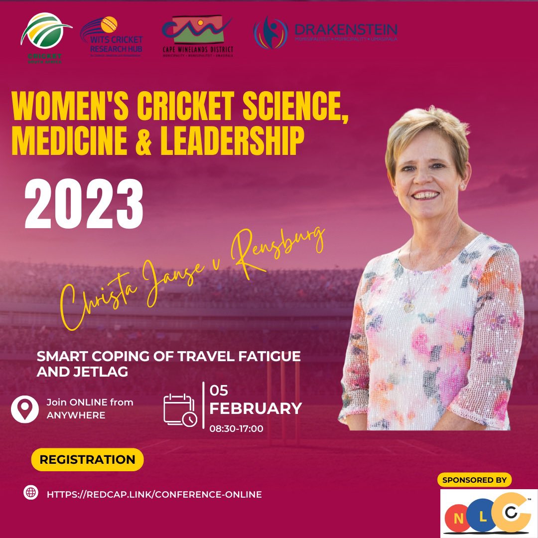 WitsCricketRH's tweet photo. Meet more off our Women’s Cricket conference speakers. 
Take a peek at our jam-packed conference programme and join in our excitement. 

Register for this conference on 4 Feb 2023 https://t.co/0gGsbXngMW.

#womenscricket #womeninsport @OfficialProteas https://t.co/1wz0hkSes5