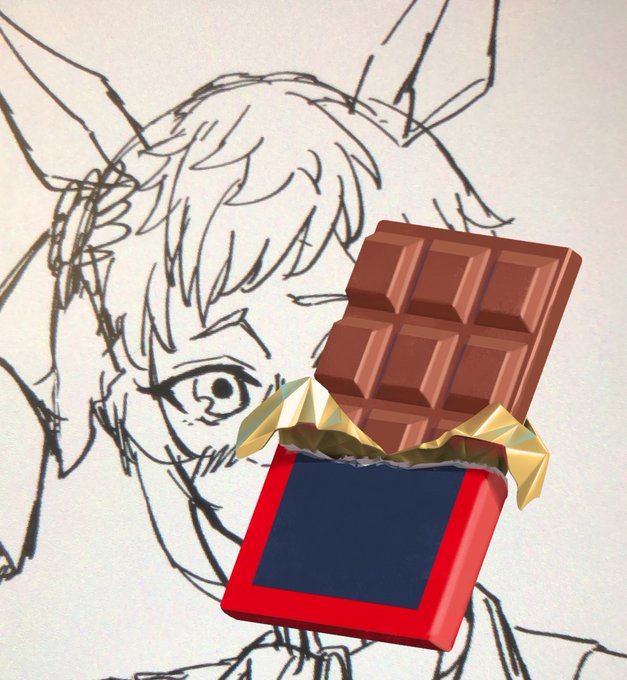 「bangs chocolate bar」 illustration images(Latest)