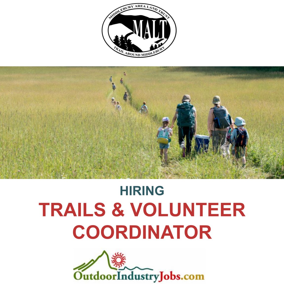 Apply Here: outdoorindustryjobs.com/JobDetail/GetJ…

#outdoorindustryjobs #malt #trailcoordinator #volunteer #volunteercoordinator #trailife #hiring #hiringnow
