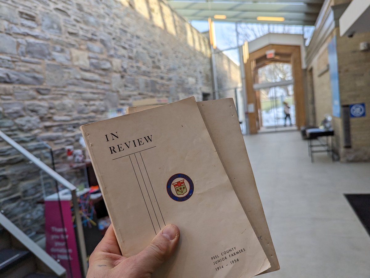 JF_Historian's tweet photo. Peel Region's art gallery, museum and archives has an existing collection of Junior Farmers. I added to it today with a variety of back and white and colour photos, papers on events held in the 1990s and this history booklet. https://t.co/URzWjE05yz