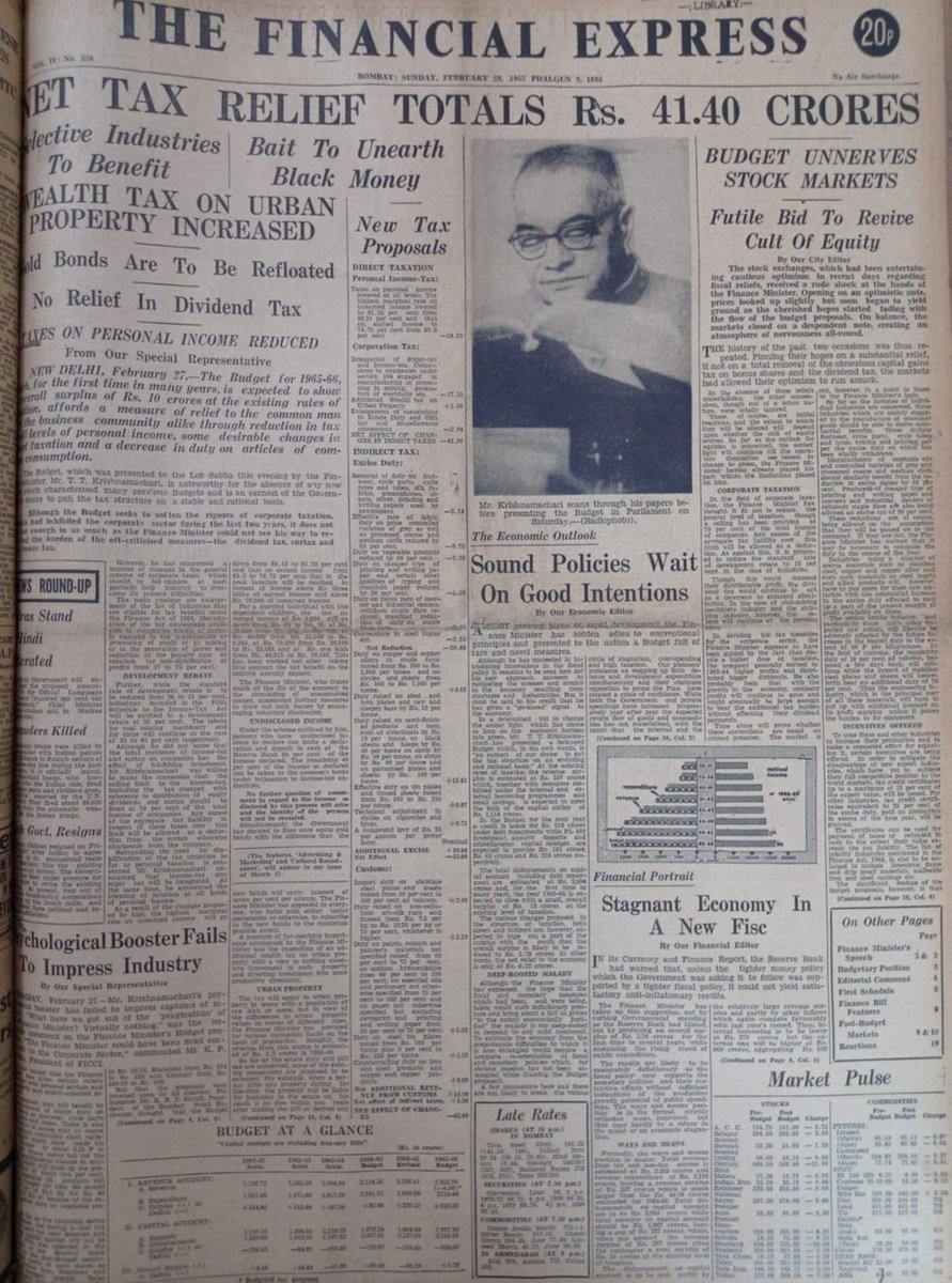 indianhistorypics on Twitter "Budget In 1966 Wealth Tax On Urban