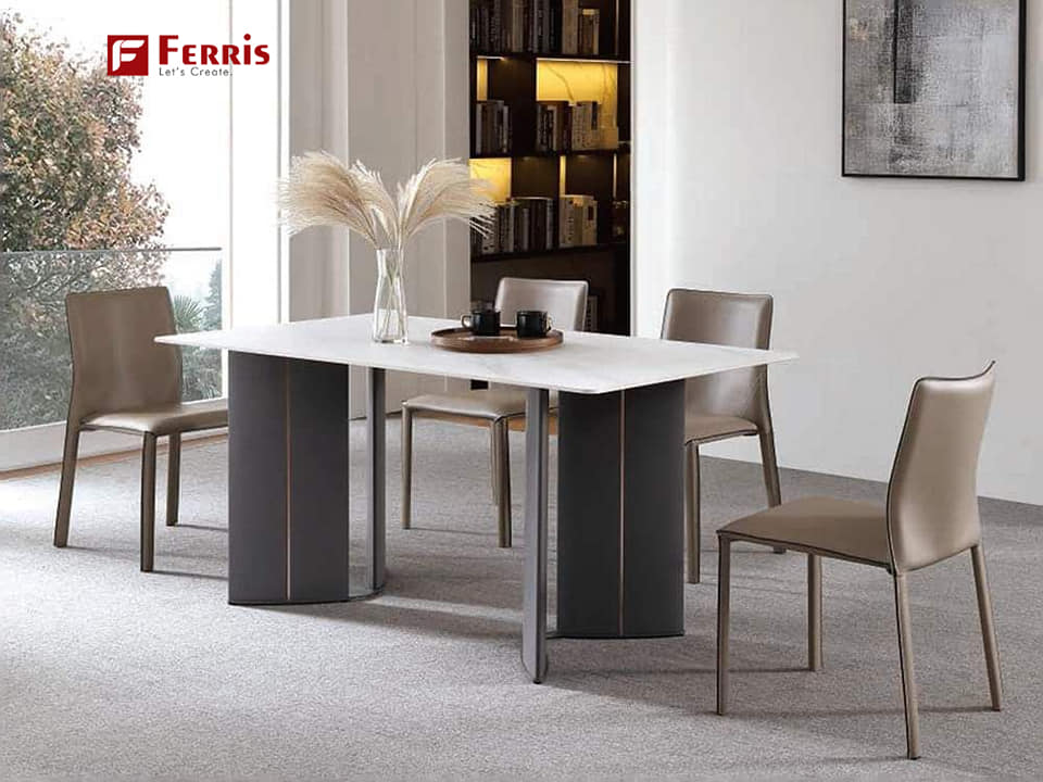 FerrisSolution's tweet photo. This 4-seat rectangular table set adds elegance to your dining room. Each piece is made with passion and style, combining functionality and beauty. https://t.co/qesX3GfzA0