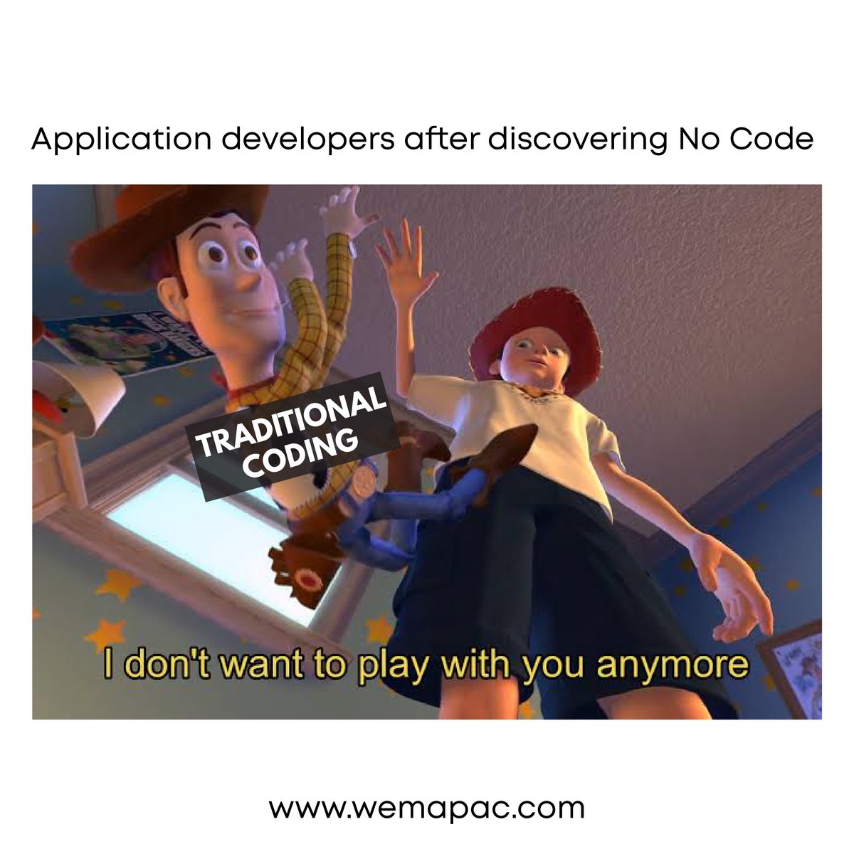 WemApac's tweet photo. If you've built an application with #coding before, we know for a fact that you will not go back to traditional #development once you've tried our #NoCode Platform, WEM!

Click https://t.co/SjLdDI02oX to give it a try today

#DigitalTransformation #appdevelopment #technology https://t.co/Tb8yeT4hPO