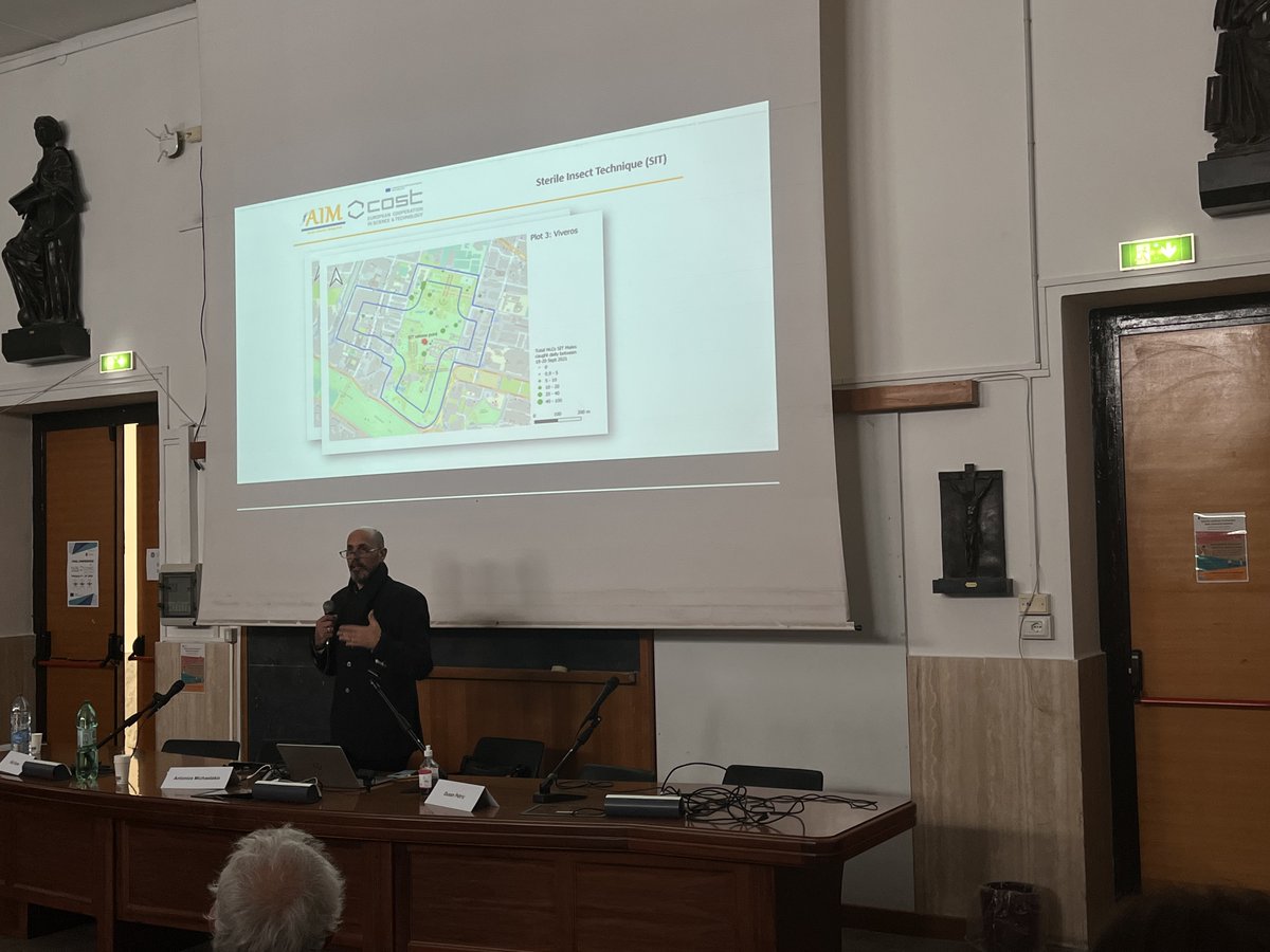aedescost's tweet photo. 🗣️Dr. @amichaelakis Αντώνιος Μιχαηλάκης is talking now about <<Control tools: Achievements, challenges and open perspectives>>.
Thanks for this interesting review of all the outreach activities from the #AIMCOST 🦟 https://t.co/7FciuYixeg