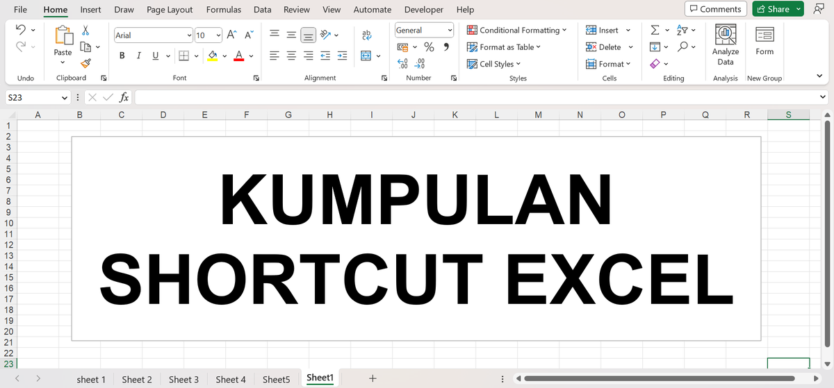 KUMPULAN SHORTCUT EXCEL SUPER BERGUNA Buat yang belum tahu, ini bakal membantu banget kalau lo selalu pakai Excel. Jadi nggak perlu ribet geser kursor sana sini. 📌Save biar nggak ilang! [a thread]