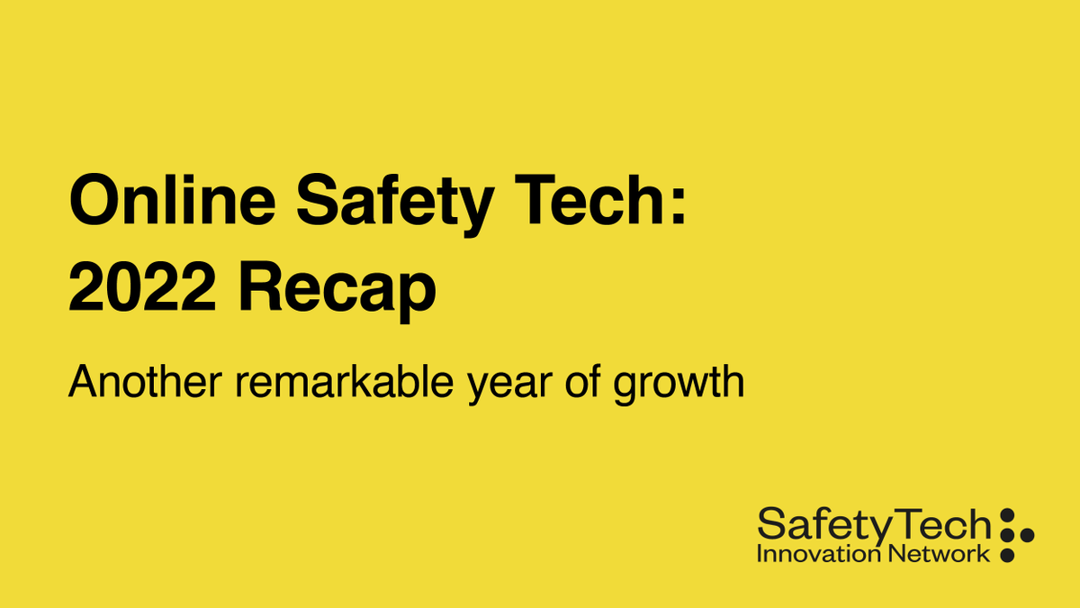 The online safety tech sector continued to grow substantially in the UK and across the globe in 2022. Check out our latest article highlighting some of the key successes.

Read the Online Safety Tech: 2022 Recap here: bit.ly/3HMcSG0