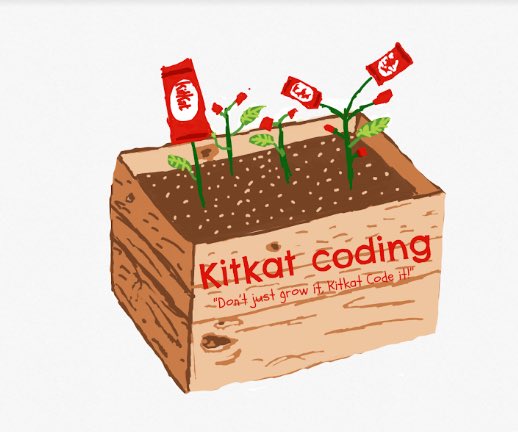 S1 KitKat Coding club now have their logo all ready…. 
Watch for exciting news about their garden planters & growing kits!
@LarbertHighASC @LarbertHigh @DYW_ForthValley @crunchycarrotsm @LHSTechnologies @SEA_Edu @JoanASEA2