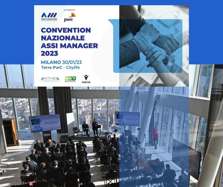 ASSI Manager celebra la sua #Convention Nazionale presso la Torre #PwC di #Milano: competenze e professionalità per liberare le potenzialità dell'economia sportiva italiana.
Il comunicato completo: linkedin.com/pulse/conventi…
#assimanager #manager #sport #business