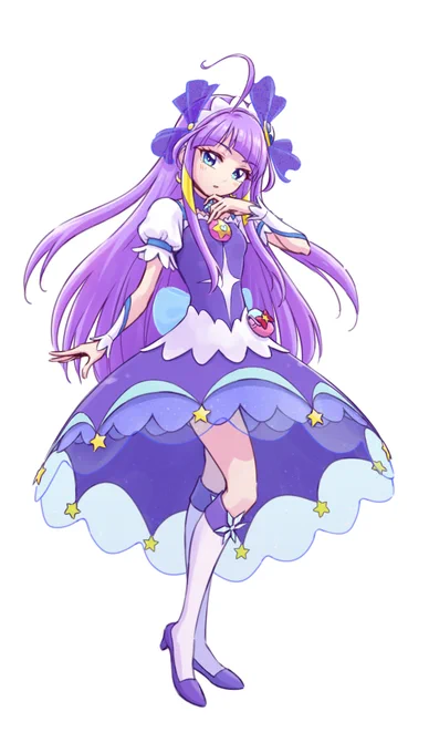 こちらの合作企画のキュアセレーネを描かせていただきました!#プリキュア20th大合作  