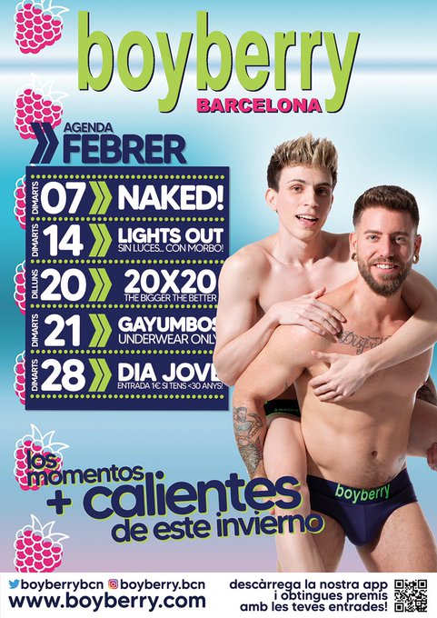Quien dijo que febrero es frío?
Nosotros nos encargaremos de llenarlo de momentos calientes!

#gaybcn