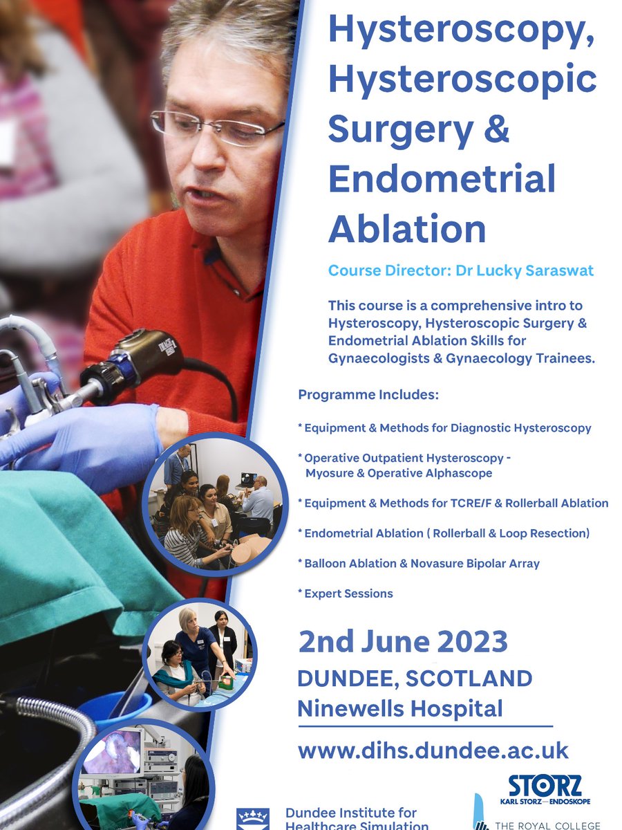 UK_STN's tweet photo. Hysteroscopy, Hysteroscopic Surgery and Endometrial Ablation Course

This course is sponsored and supported by KARL STORZ, a leader in endoscopic surgery, an organisation committed to innovation and supporting education: https://t.co/tat1mHykLL https://t.co/eCwixYKknH