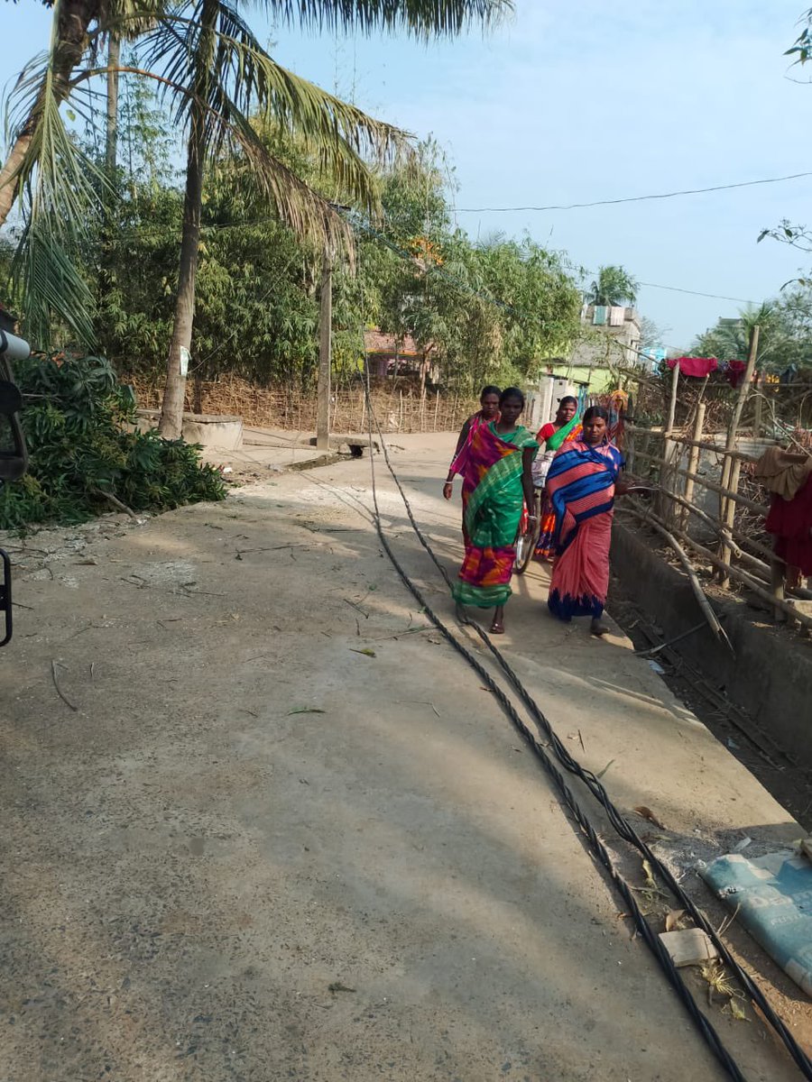 Communication stopped due to fall down of Electric pole across  main Road near Swapneswar Temple of Raj Berhampur village under Nilgiri Sub Division of BalasoreDistrict  & cut off electric cable laid on Village Road .
complaint (3010223020352)has been registered .