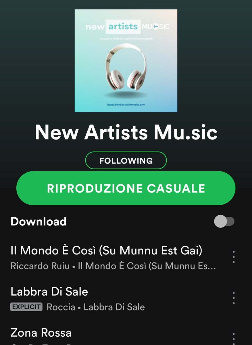 Riccaru75's tweet photo. Grazie per il supporto a @mu_sic_it #playlistspotify👇🎧
https://t.co/tGbAgheBMc
#RiccardoRuiu #GiuseppeRoccia #Redowlrecords #oranglerecords #Musicaitaliana #nuovamusica https://t.co/W7QkaGjV7i