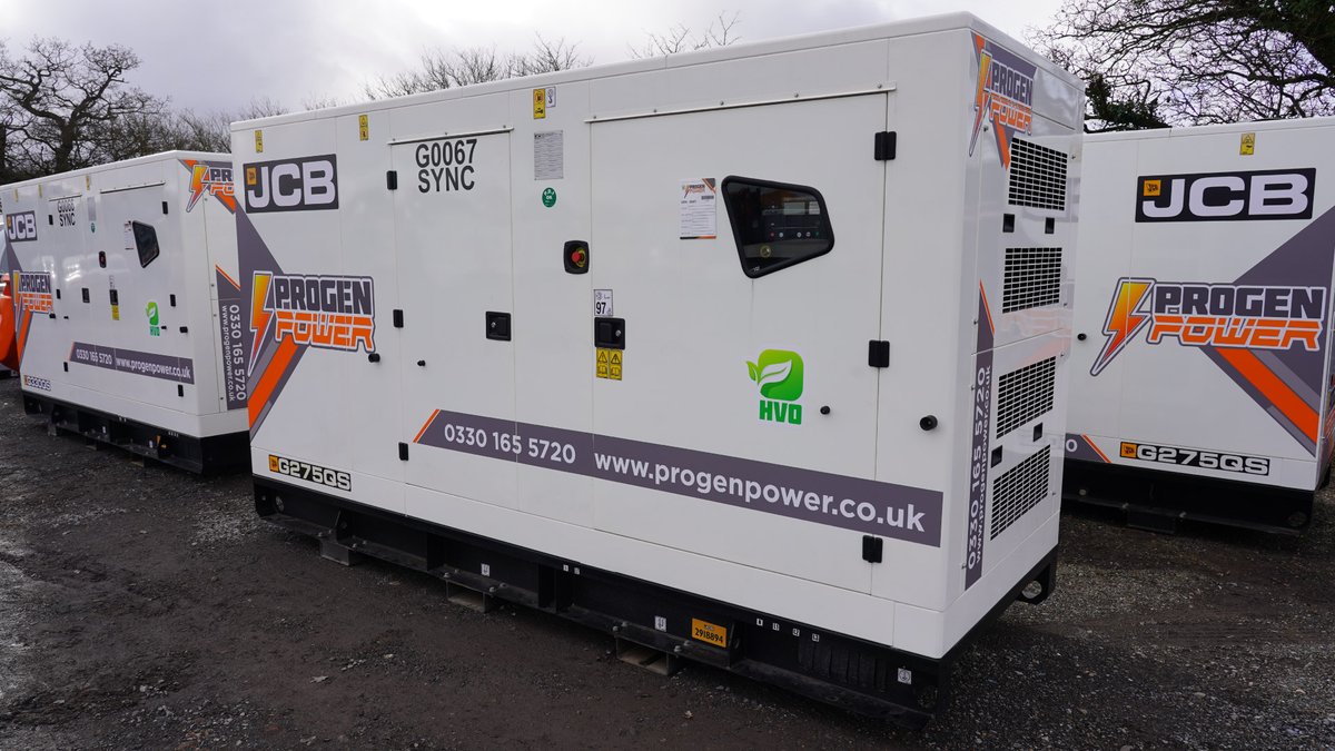 😎 That's another four JCB 275QS back from being wrapped in the vibrant colours of Progen Power! 

Contact us today and let Progen handle your temporary power requirements.

#ProgenPower #JCBGenerators #eventprofsuk #standbypower #temporarypowersolutions #generatorhire
