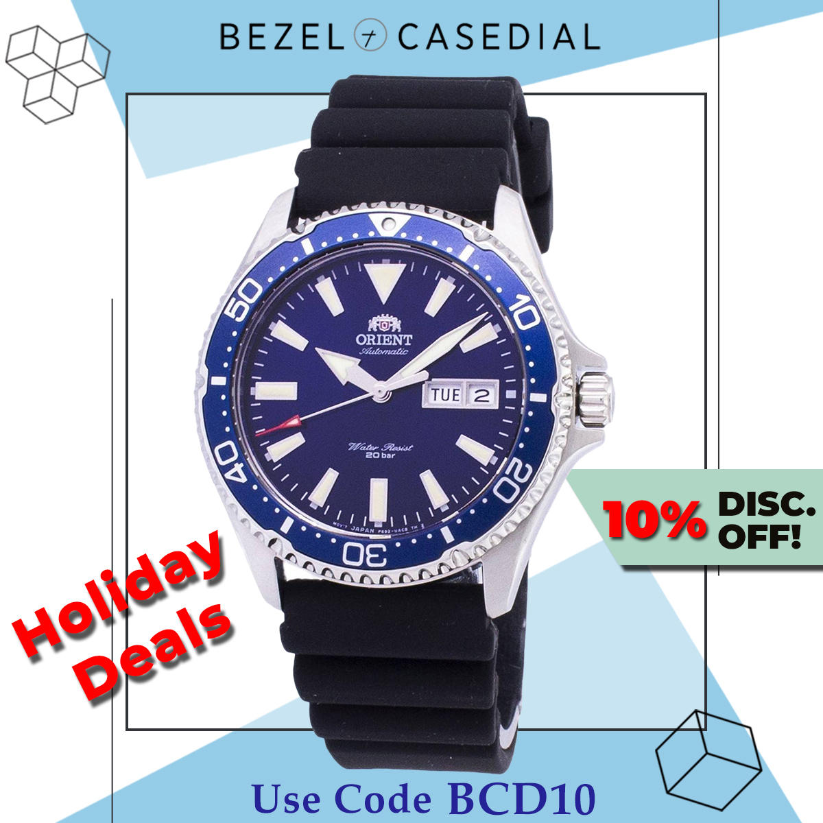 Bezel_Case_Dial's tweet photo. We’ve got good news for you: a special discount code BCD10 for getting 10% off!

Shop Now: https://t.co/n8NbNR7zN3

#OrientMakoWatches #orientmakowatches #orientautomaticwatch #Orientwatches #watches https://t.co/Tb52UewPAQ