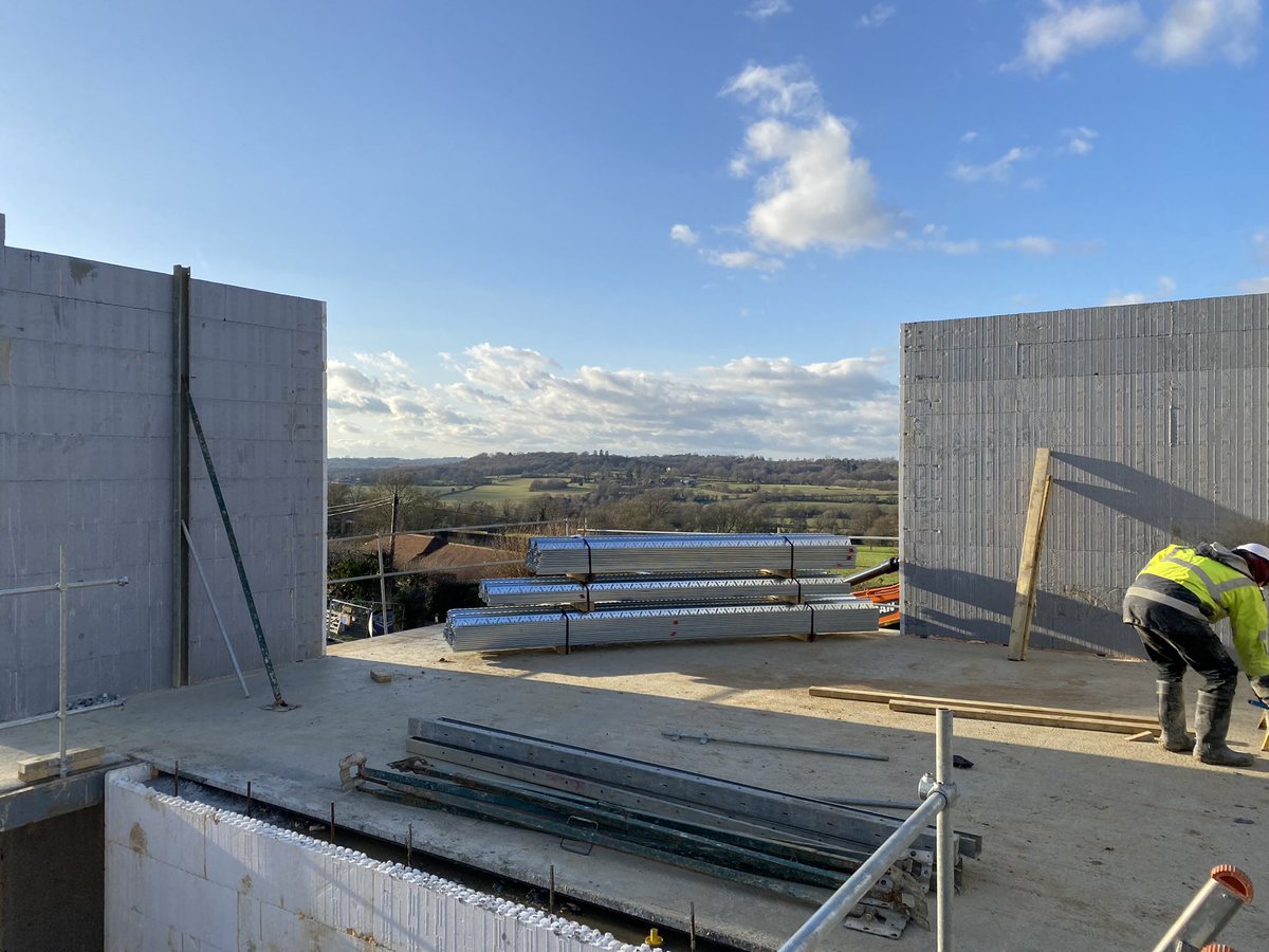 Great few days visiting some of our on site projects. Our Fish Island scheme’s at Dace Road and Orsman Road are reaching completion and topping out and views from the Goudhurst House in the Kentish fruit belt are being rapidly framed. Exciting times.