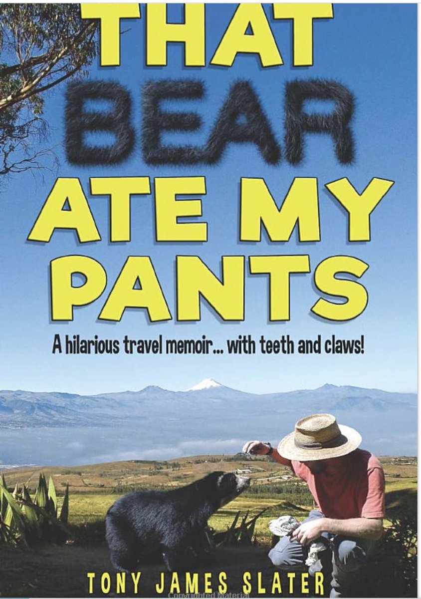 <a href="/YorkshireBook48/">Yorkshire Book Lover 📚</a> “That Bear Ate My Pants” by <a href="/TonyJamesSlater/">Tony James Slater</a> an humorous account of his time working as a volunteer in a animal rescue centre in Ecuador.  I chuckled all the way through.