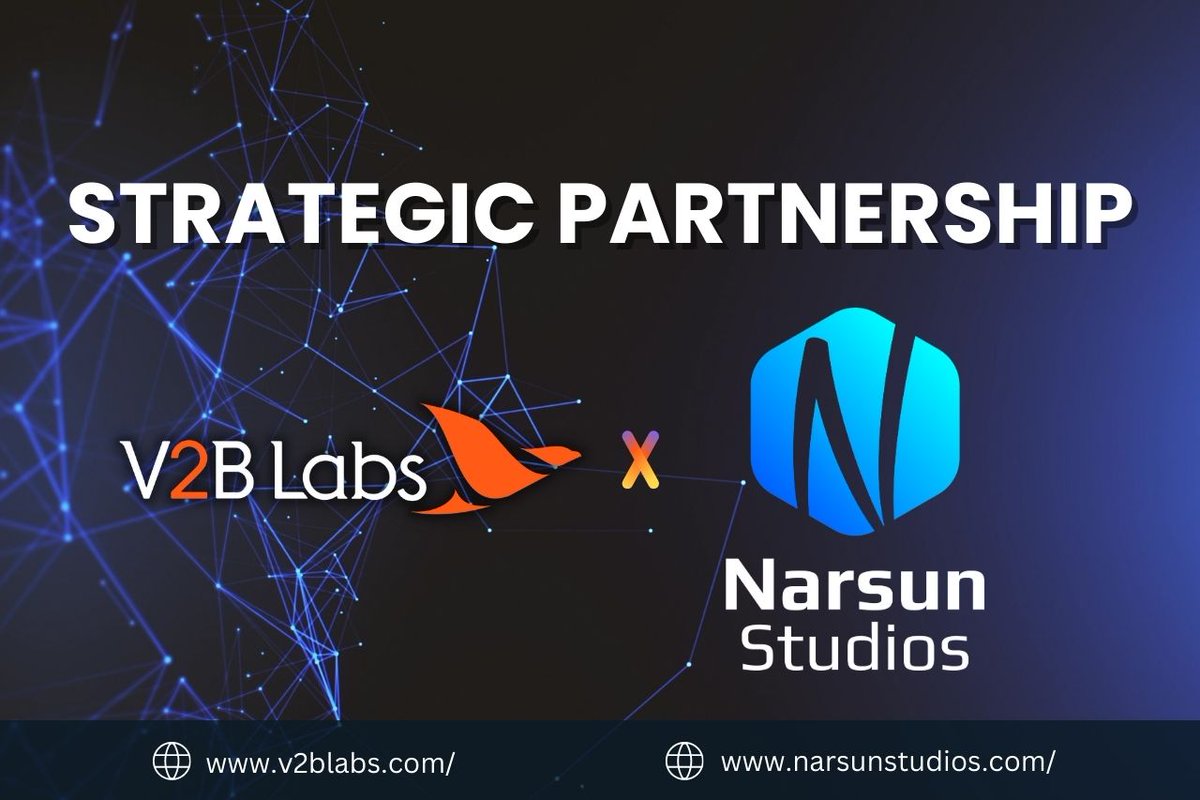 🌍 V2B Labs x <a href="/TweetNarsun/">Narsun Studios</a>  Strategic Partnership Announcement 🌍

V2B Labs is excited to partner up with Narsun Studios, the biggest game studio in Pakistan, which specializes in blockchain game development.

Have a deep look at HERE: medium.com/@v2blabs/v2b-l…