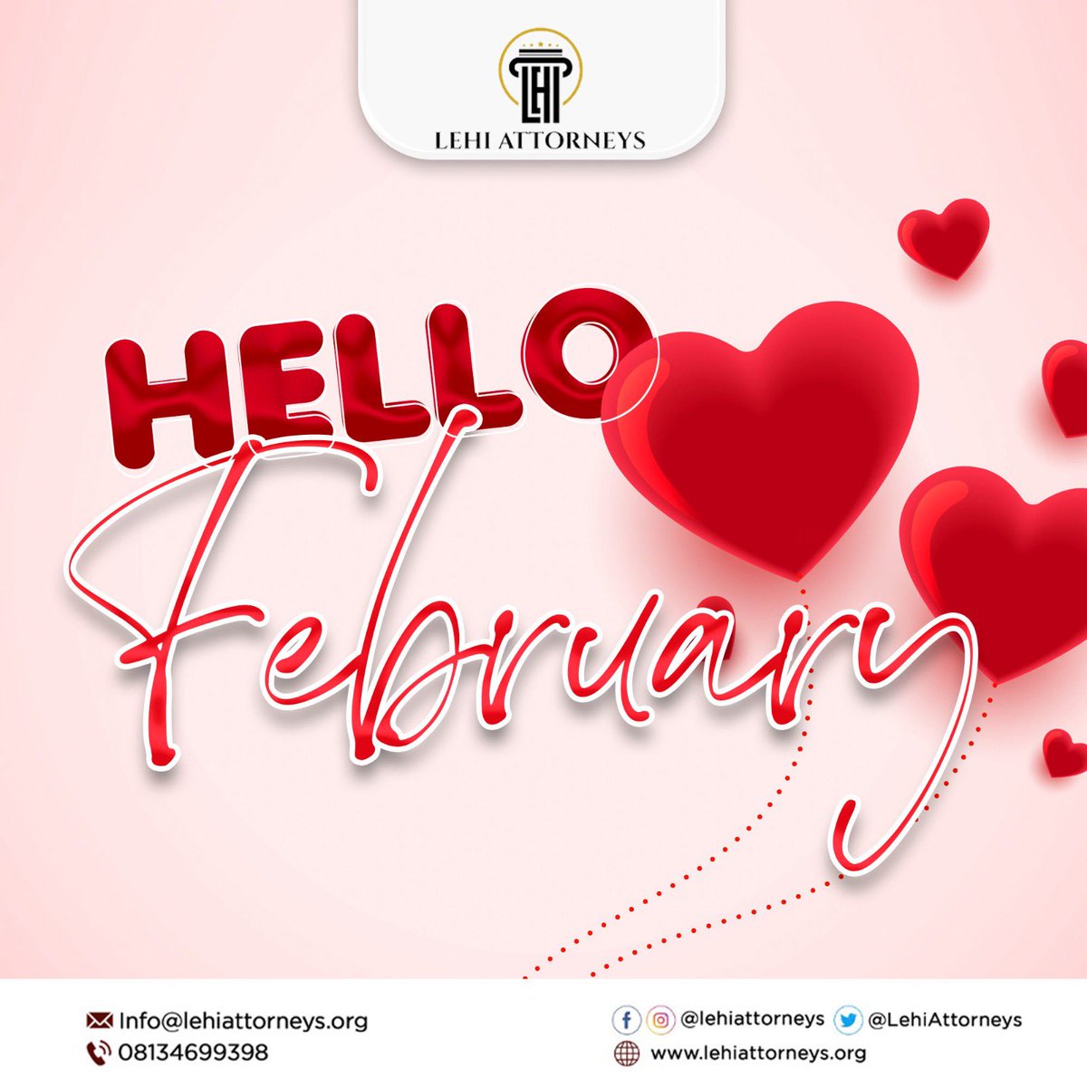 Happy New Month from all of us at Lehi Attorneys. 

#lawfirm
#nigerianlawyers
#abujalawyers