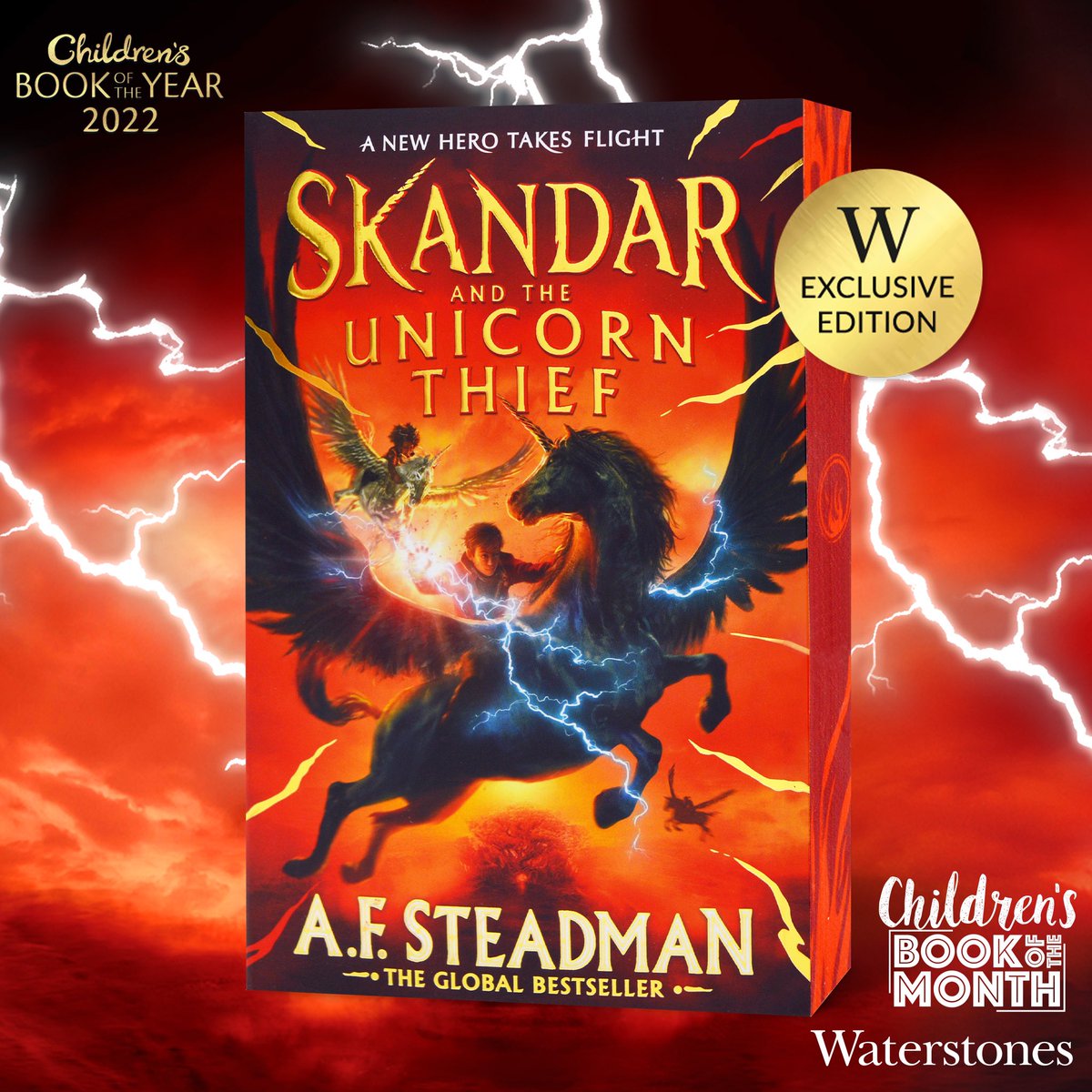 This news!!! 🥹🥹🥹 Skandar & the Unicorn Thief is @Waterstones CHILDREN’S BOOK OF THE MONTH for FEBRUARY! I’m so grateful to all the booksellers who’ve helped Skandar soar so far - & can’t wait for this beautiful paperback to reach more readers. Bloodthirsty unicorns forever ❤️