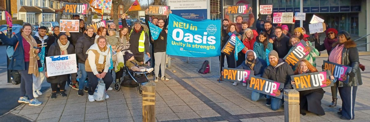 Jack Tyler (@spartakus1919) on Twitter photo Great showing for the <a href="/NEUnion/">National Education Union</a> strike from members across Oasis Community Learning, few of my fav pickets here: Oasis Academy Leesbrook; Oasis Academy Mayfield; Oasis Academy MediaCity; Oasis Academy Shirley Park #SaveOurSchools #PayUp #TeacherStrike Great showing for the <a href="/NEUnion/">National Education Union</a> strike from members across Oasis Community Learning, few of my fav pickets here: Oasis Academy Leesbrook; Oasis Academy Mayfield; Oasis Academy MediaCity; Oasis Academy Shirley Park #SaveOurSchools #PayUp #TeacherStrike