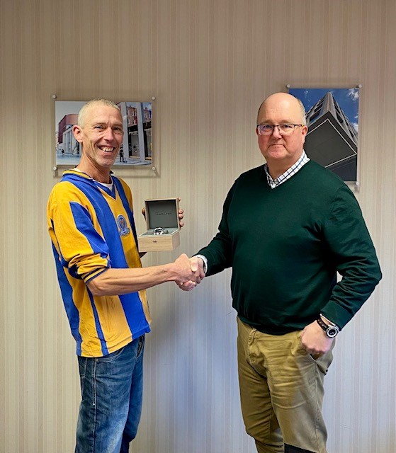 Yesterday <a href="/BCM_GRC/">BCM GRC</a> presented our head finisher Johnny Clewes with a luxury #Hamilton watch as a thank you for his 25 years of service.

In our 40+ years as a company, Johnny now becomes the eleventh man to reach this milestone, emphasising BCM's experience in making quality #GRC.