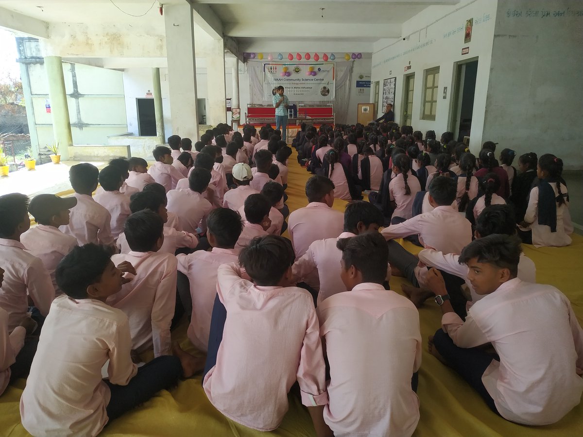 vascsc's tweet photo. #Support from WAAH Foundation , VASCSC sets up 6th #communitysciencecentre in  Rihen H Mehta Vidhyalaya, Mankadi, Banaskantha.
More than 150 #students #school #participated
Community Science Centre #developed based on #recommendations #new #NationalEducationPolicy2020
#STEM https://t.co/xvwUKs6ZLB