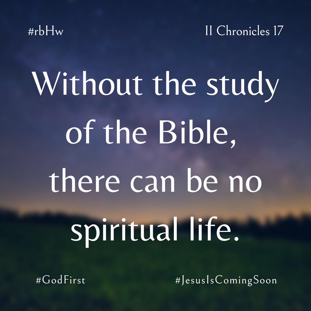 In our educational institutions, churches and homes we need to teach who God is.

“God is waiting, waiting for humiliation and repentance. He will receive all who will turn unto Him with their whole heart”. (3BC)

#JesusIsComingSoon #HolySpirit #GodFirst #rbHw II Chronicles 17