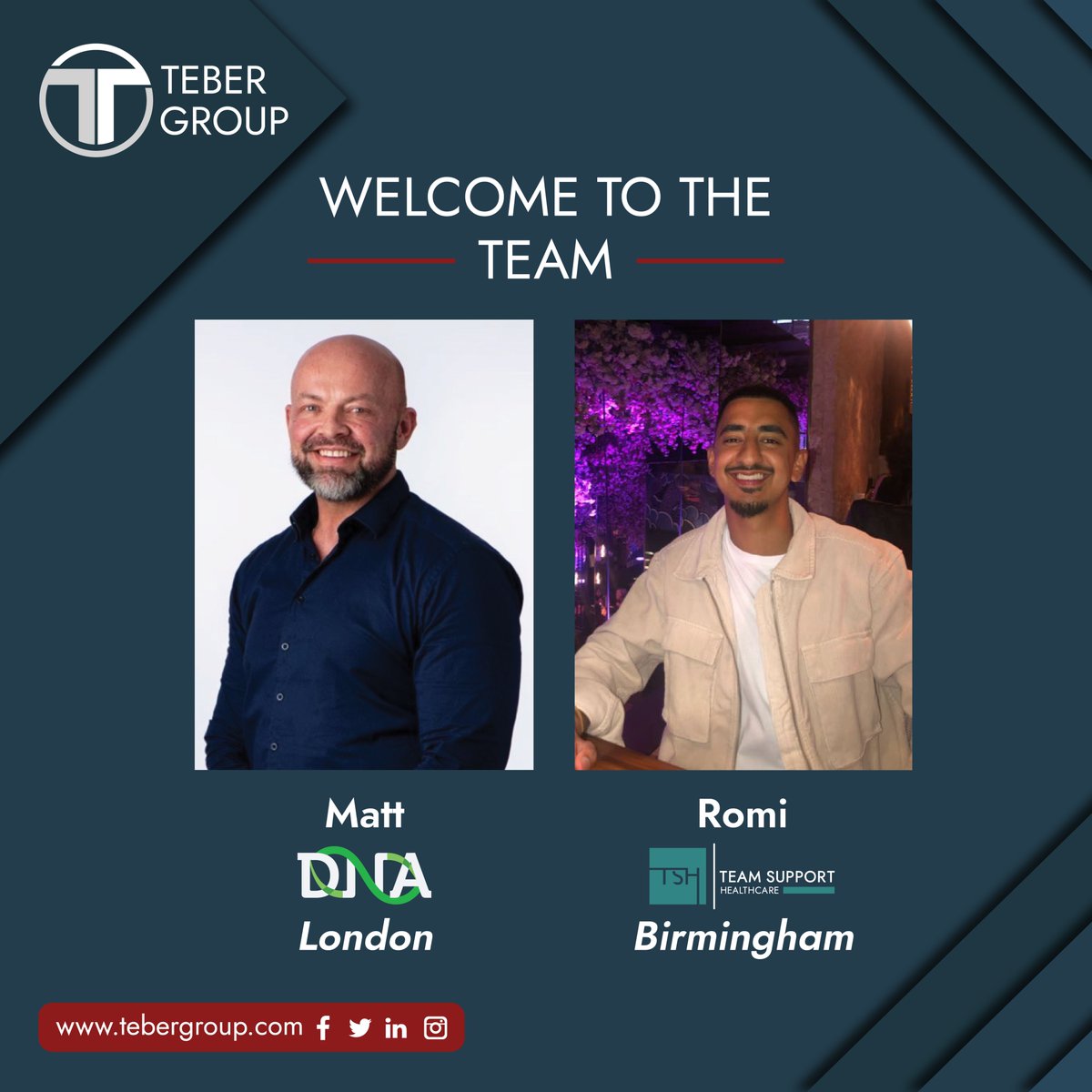 TeberGroup's tweet image. Join us in welcoming our newest recruits to the Teber Group for January 2023👋

Welcome to the Teber family and we want to wish you all the best in your careers with us!

#newstarters #welcome #recruitment #brands #recruitmentgroup