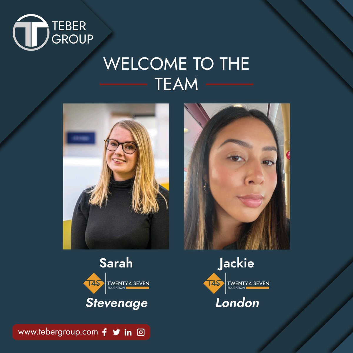 TeberGroup's tweet image. Join us in welcoming our newest recruits to the Teber Group for January 2023👋

Welcome to the Teber family and we want to wish you all the best in your careers with us!

#newstarters #welcome #recruitment #brands #recruitmentgroup